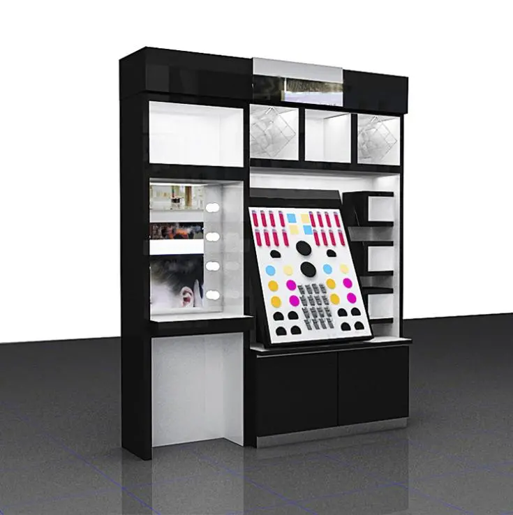 Makeup Shop Fitting Cosmetic Shop Furniture Professional Stand Display Counter