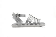 Flat Fashion Sandals With Metal PU strips