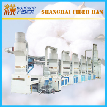 Fabric waste recycling machine line, textile waste recycling machine