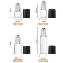 Clear glass essential oil perfume roller bottle wholesale