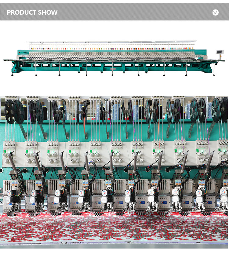 Lejia computerized Flat schiffli Embroidery Machine