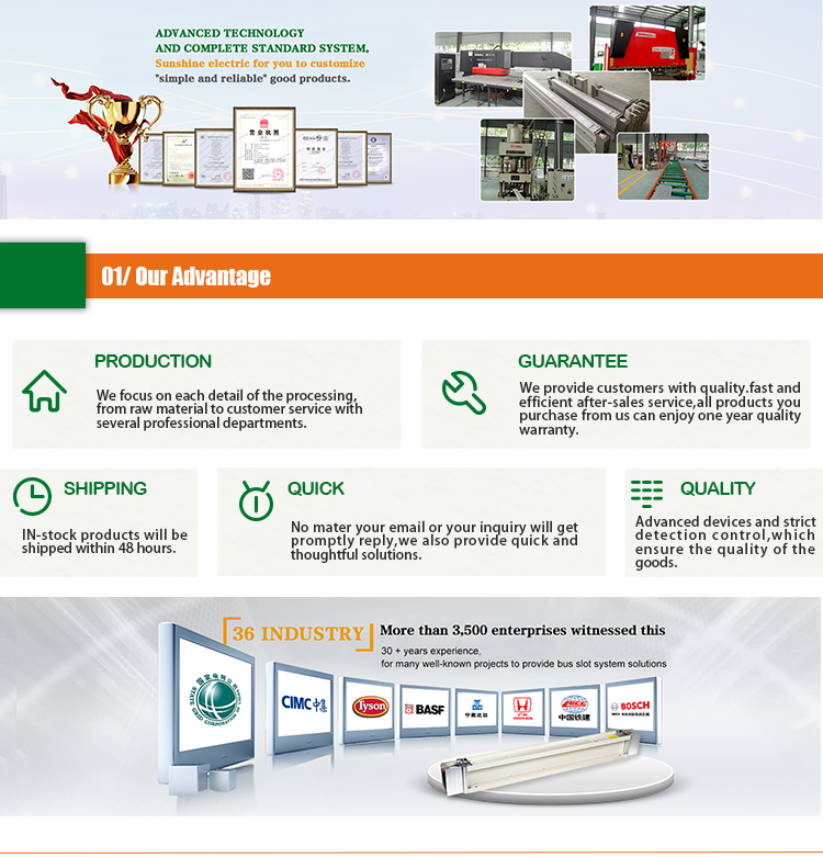 CCX 500A intensive aluminum electrical busway