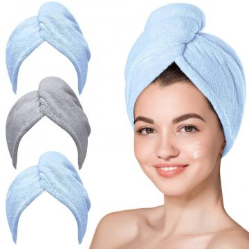 Quick Dry turbans microfiber salon Hair wrap Towel