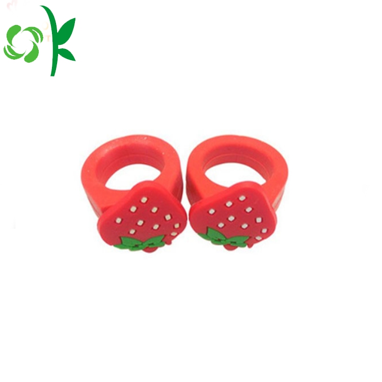 3D Cartoon Silicone Rings Embossed Ring for Kids