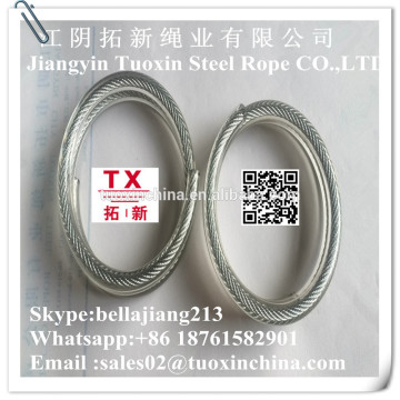 pvc coated galvanzied spring steel wire rope