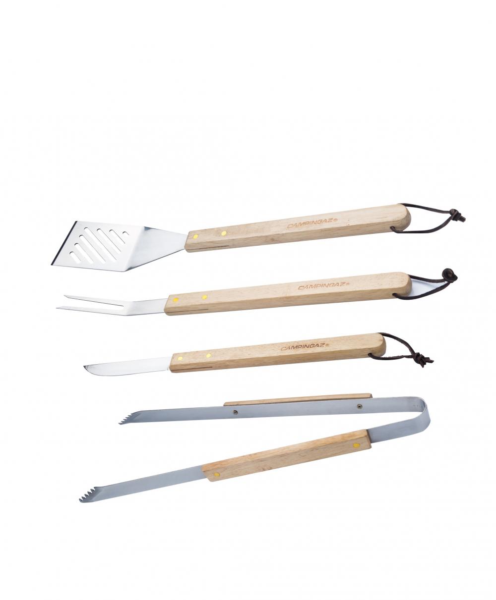 4pcs portáteis Acessórios de churrasco de aço inoxidável