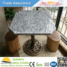 Spray White Outdoor Square Granite Top Dining Table