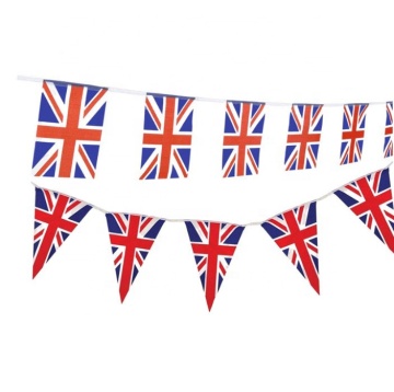 Factory Price British String Flag Union Jack Pennant Decorative Hanging Flag