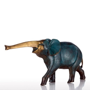 Decorative cast brass craft animal elephant sculpture