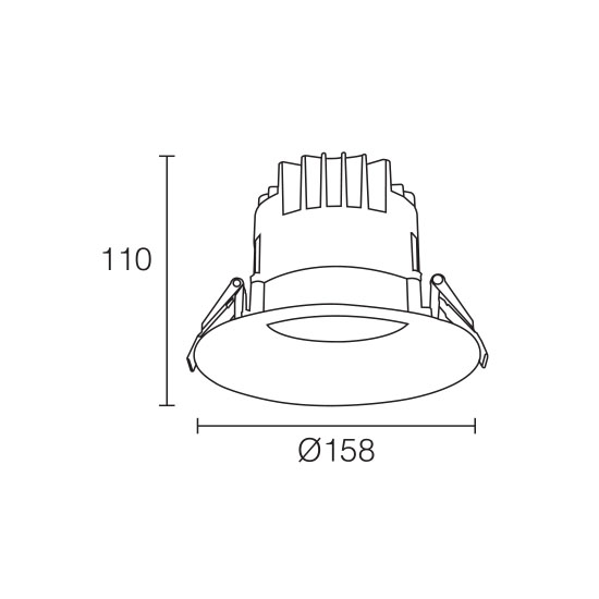 COB Bright Star 20W LED DownlightofLED Downlight For Living Room