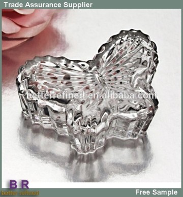 Fine Crystal Covered Butterfly music jewellery Box.