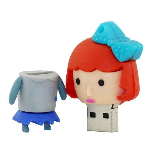 Belle clé USB en PVC de dessin animé