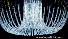Blue large-scale development project hotel chandelier shopping mall hall decoration project chandelier