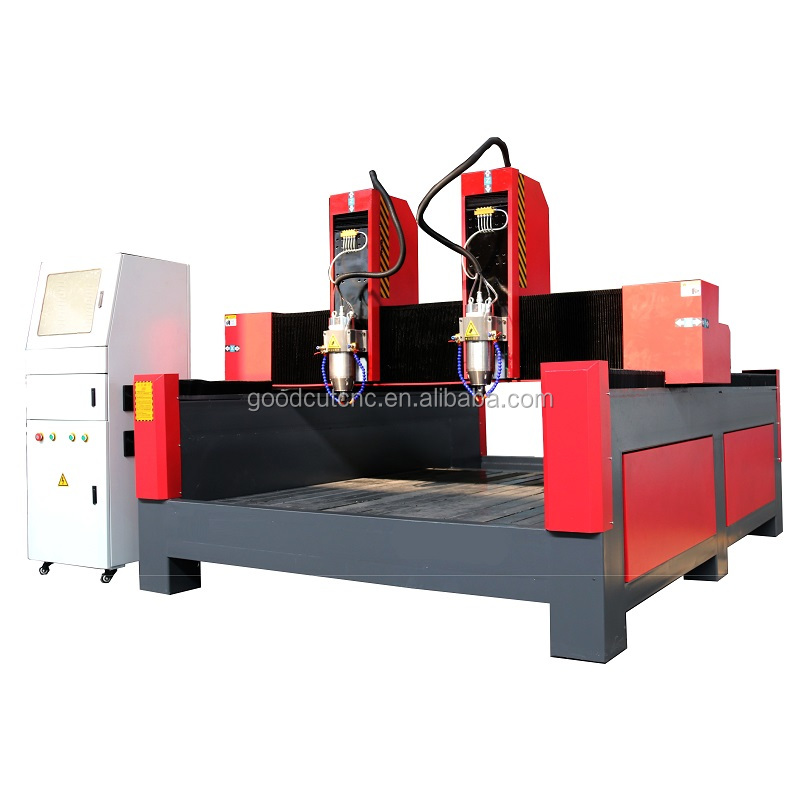 China popular 2 heads 1625 granite milling cutting machine cnc router for stone