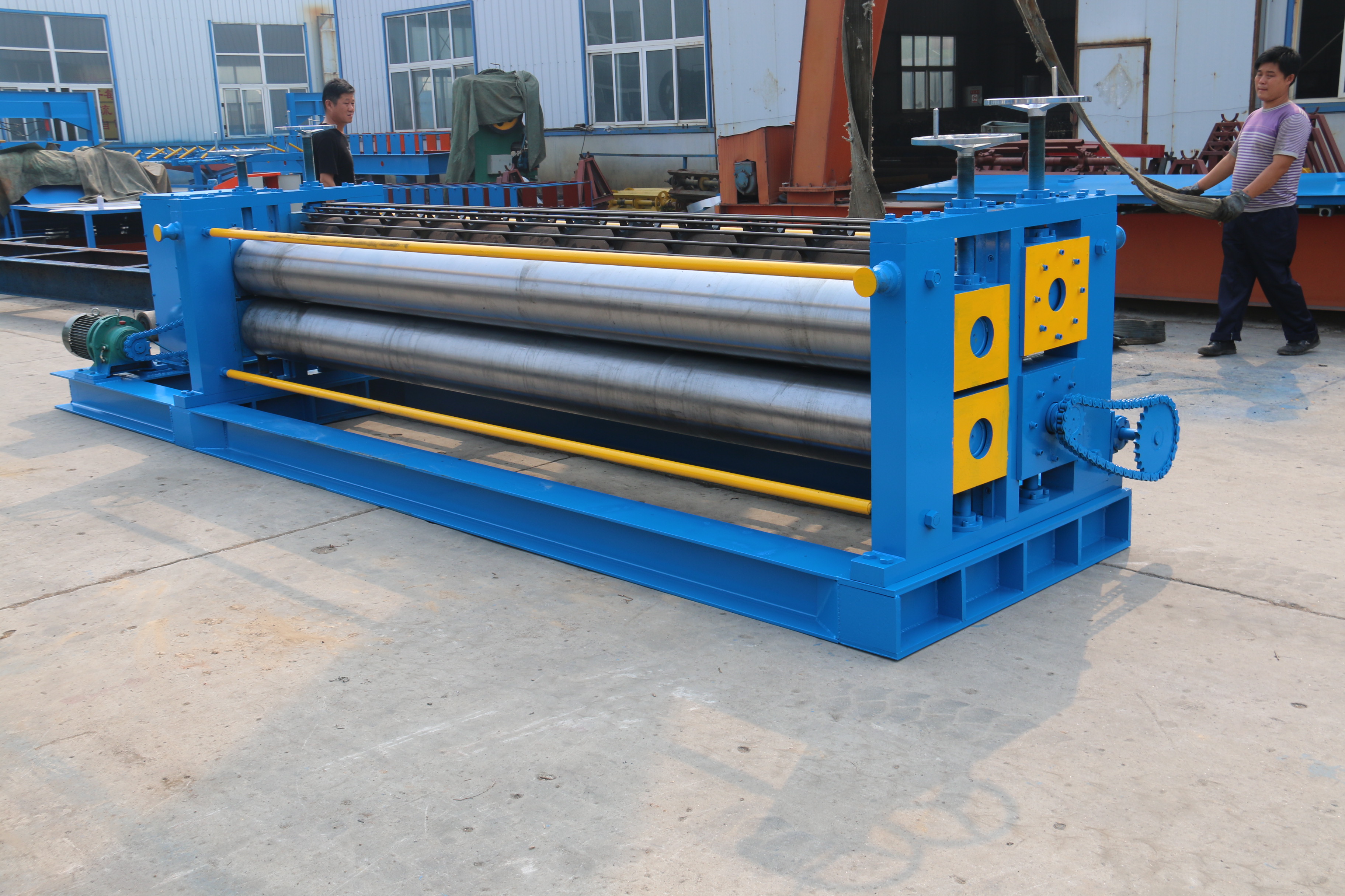 0.15-0.4mm Barrel Drum Type Metal Sheet Corrugated Til Machine Barrel  corrugated Roll Forming Machine