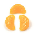 Perles de Cabochon de fruits de segment orange réalistes mignonnes artificielles bon marché pour des accessoires de fabrication de slime