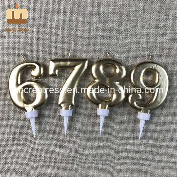 Big Number 2 Birthday Candle Cake Toppers for Men