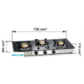 Gas Cooktop Brass Burners Auto Illgnition