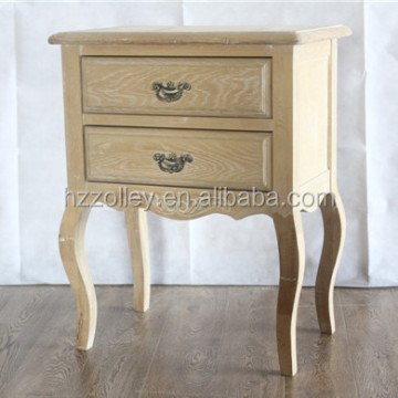 Europe Style Antique Hand Carved Furniture Rococo Nightstand