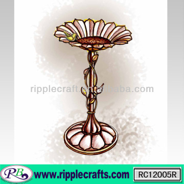 Gifts&Decor Verdigris Leaf Antique Style Bird Bath