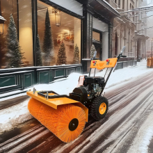 High Quality Rolling Brush Snow Sweeper for Streets and Residential Properties
