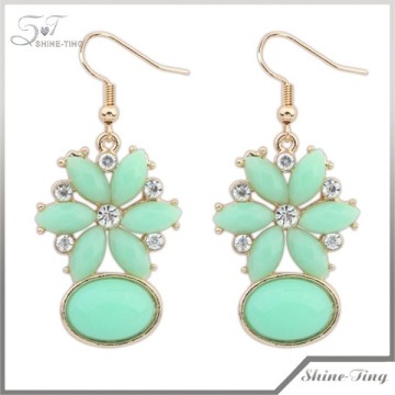 2015 new style fashion occident style fashion resin funky earrings