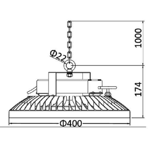 LEDER UFO IP65 150W LED High Bay Light