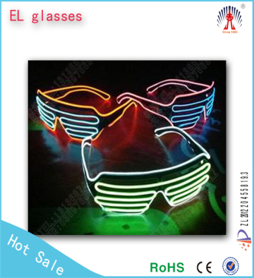 sound active flashing el wire glasses,music lighting el sunglasses