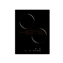 Black Ceramic Glass Touch Sensor 2-Burner Vitroceramic Hob 35cm