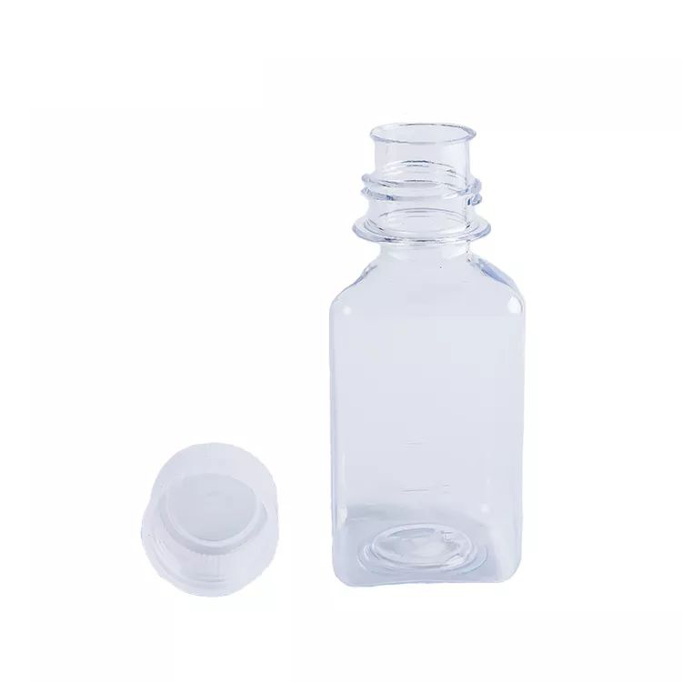 500ML 1000ML Laboratory Wide Mouth Screw Top Transparent Square Sterile Reagent Bottle Media Storage bottle for sale