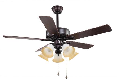 Brown Classic Ceiling Fan with Light