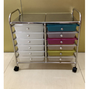 Stainless steel storage trolley