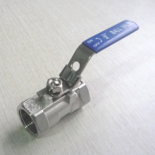 ONE PIECE BALL VALVE WITH LOCKING DEVICE