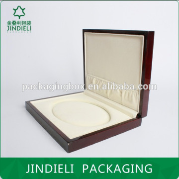 fashional simple design brown lacquered jewelry box