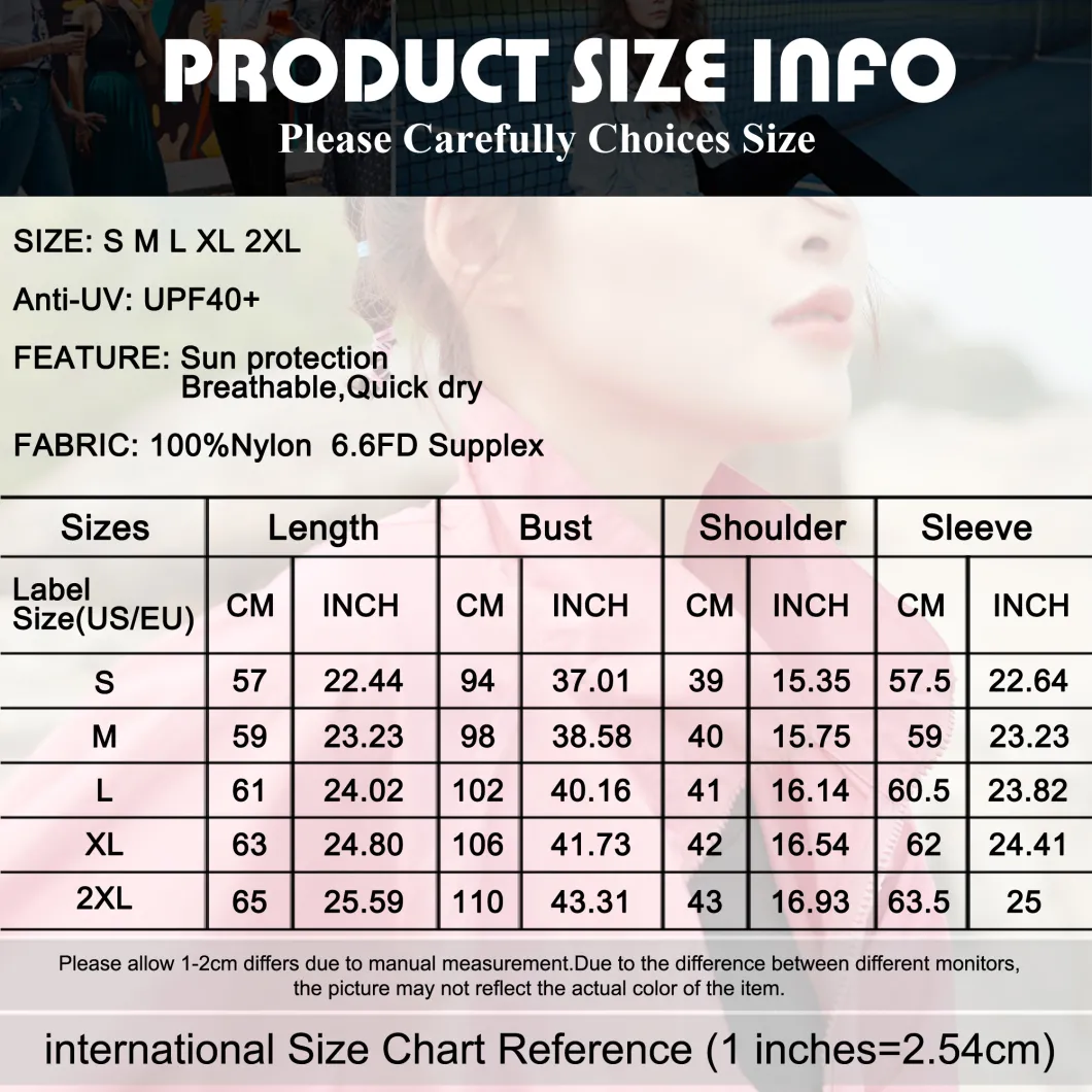 Ladies Upf40 + UV Protection Quick-Drying Sunscreen Clothing