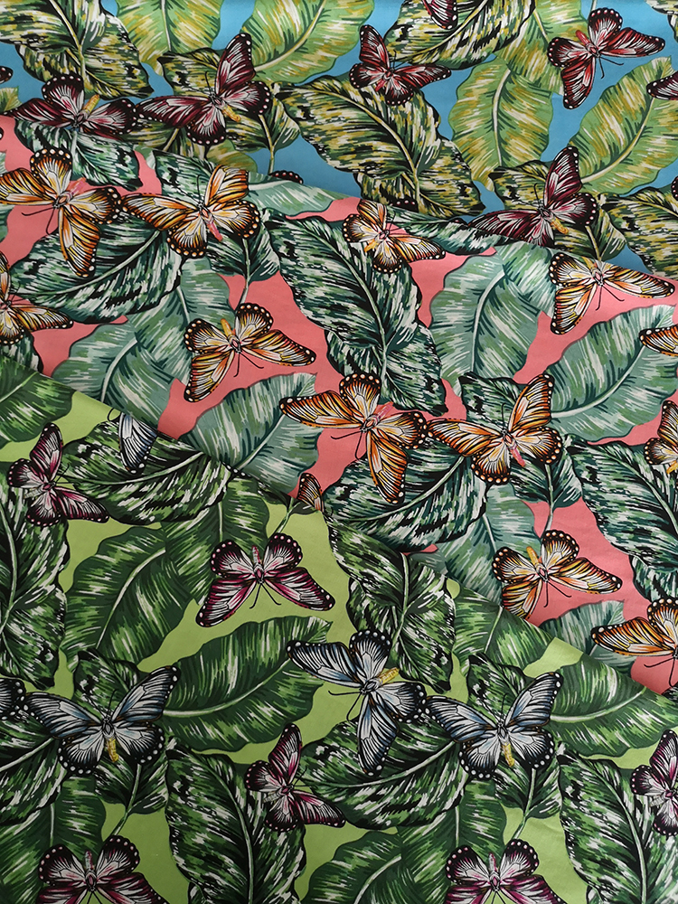 Tropical Rayon Poplin 45s Printing Broad Width Fabric