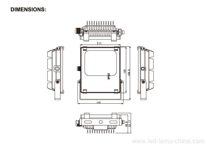 Outdoor Waterproof RGBW LED Flood light