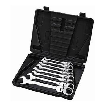 8pcs Flexible Ratchet Combination Wrenches Set