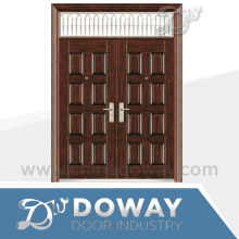 Double Metal Security Door With Transom