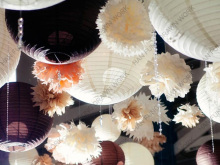 the best decoration wholesale flower paper lantern