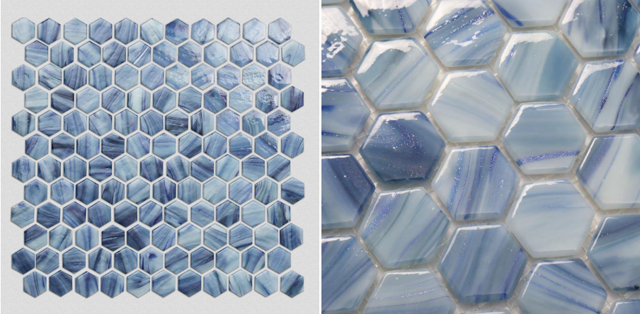 Azulejos de mosaico de vidrio de piso de pared de dormitorio Bedroom Wall Floor Glass Mosaic Tiles