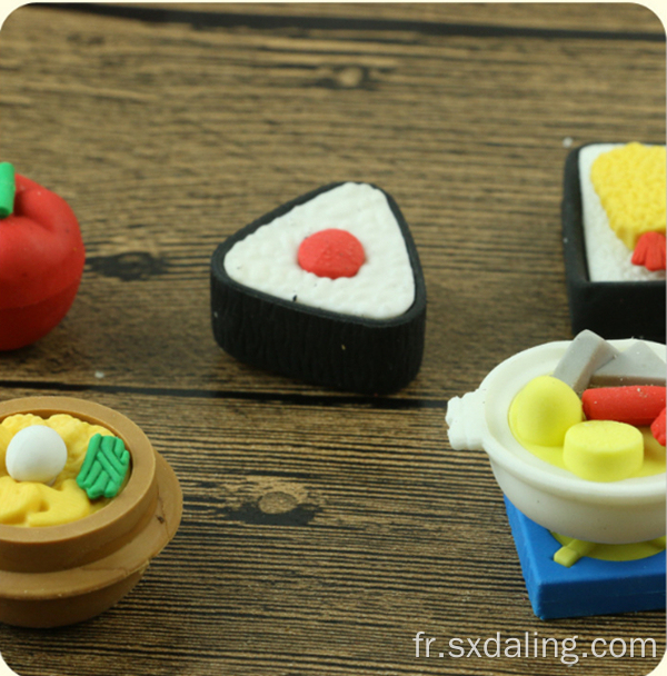 Gomme de type sushi 3D personnalisée