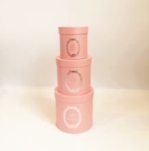 Paper flower hat box round box