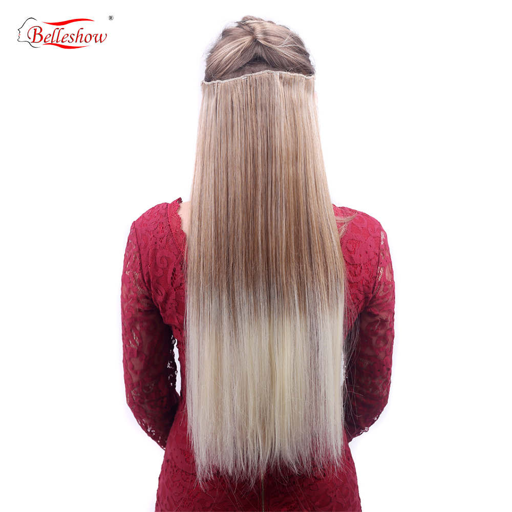 Hot sellhair clip in extension wet and wavy clip in hair extension synthetic cheap kinky straight clip in hair extension