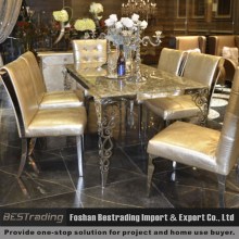 high quality modern luxury marble top dining table