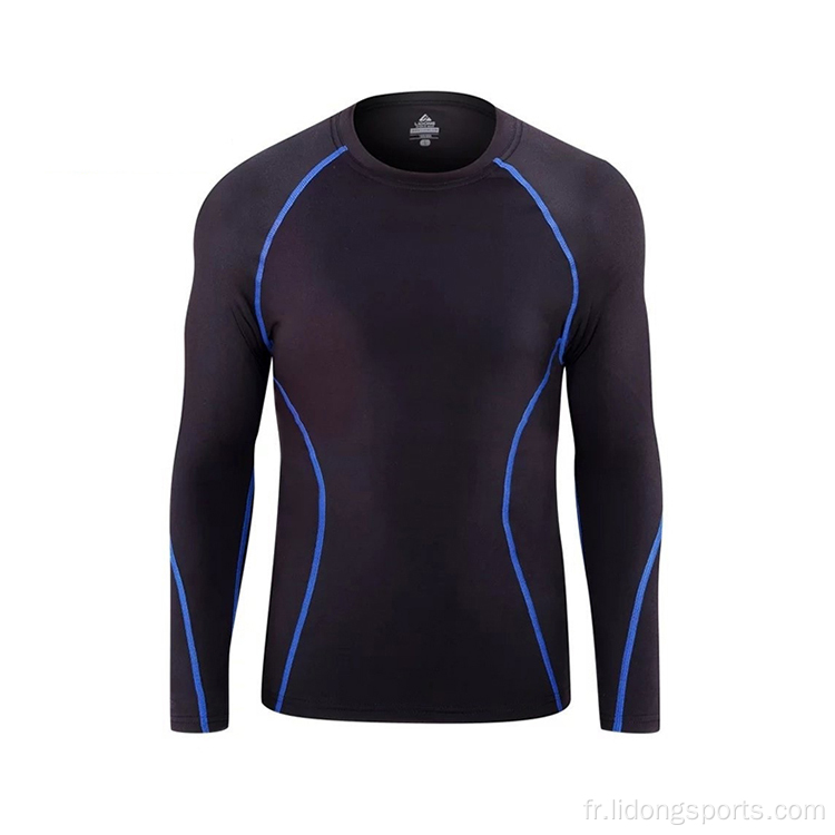 Compression Mens New à manches longues Shirt Gym Gym