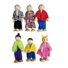 Small Wooden Doll House Accessories and Miniature Figures