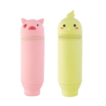 Retractable Silicone Pencil Bag