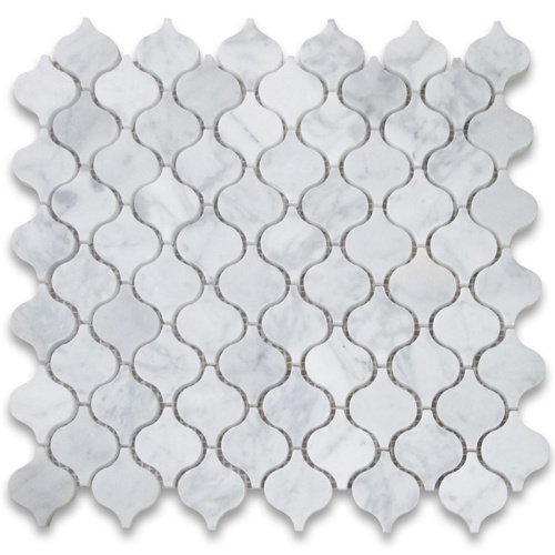 Lantern Shaped Stone Marble Stone Mosaic Wall Tiles