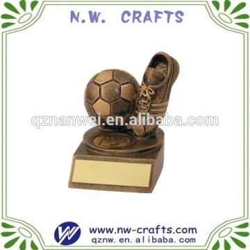Polyresin club mini football trophy awards